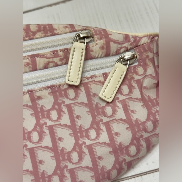 Rare Christian Dior Pink Trotter No. 2 Saddle Waist Belt Bag - Picture 11 of 14